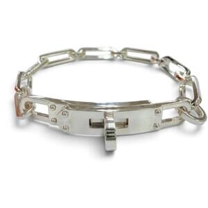 HERMES Silver Charm Bracelet